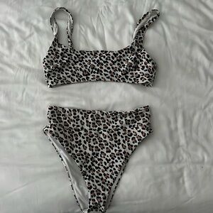 Aerie leopard print bikini. High waisted